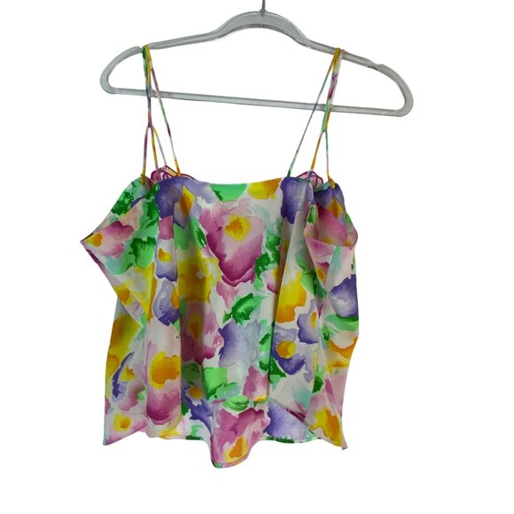 Vintage Victoria's Secret Floral‎ Two-Piece Pajama Short Set Large Eighties Rock - Picture 3 of 13